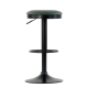 Барный стул Barneo N-129 Green Black FPU зеленая кожа 510-43C