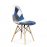 Стул Barneo N-12 Patchwork синий мультиколор для кухни Стул Barneo N-12 Patchwork синий мультиколор для кухни