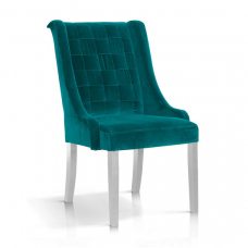 Стул Atreve prince velvet, бирюзовый, ножки белые, BL68 Стул Atreve prince velvet, бирюзовый, ножки белые, BL68