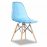 Стул Eames, голубой прозрачный Стул Eames, голубой прозрачный