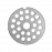 Решетка с отверстиями d6мм для мясорубки Crazy Pan CP-MM08C, (коробка 7 шт.)