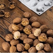 Форма силиконовая 'Gourmand Орех грецкий' 38х28мм h16мм, 8мл, 18 ячеек GG015S