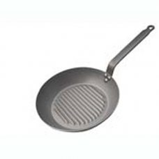 Сковорода-гриль d 30см h4,5см, белая сталь 'Carbone Plus' 5530.30