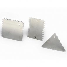 Набор скребков 10х10см (3 шт.), нержавеющая сталь INOX 3