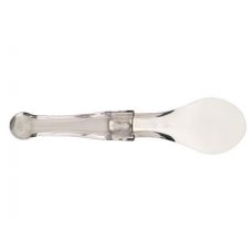 Ложка лопатка для мороженого 260 мм прозрачная ручка, нержавеющая сталь