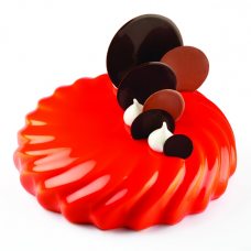 Форма для мороженого/суфле 3D 'Калейдоскоп' d180мм h45мм (объем 1л), силикон KE027S