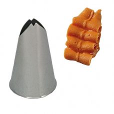 Насадка 'Листок' 18мм h40мм, нержавеющая сталь BX1105