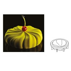 Форма для мороженого/суфле 3D 'Твистер' d180мм h50мм (объем 1л), силикон KE030S