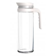 Кувшин 'Terra' 1,39л h270мм d88/92мм, стекло, с крышкой и ручкой из пластика (белый) 5B24349G0001