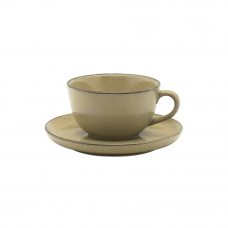Пара чайная FLAT Shape OCRE (чашка 200мл и блюдце 14,5см) Oxford 141354