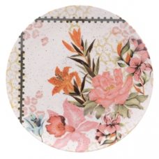 Тарелка мелкая UNNI SHAPE BUQUE TROPICAL 26см Oxford 126318, AY02-5820
