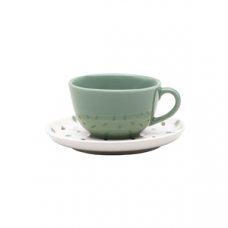 Пара чайная FLAT Shape SAMAMBAIA (чашка 200мл и блюдце 14см) Oxford 136232, AO04-1C01
