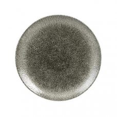 Тарелка мелкая 21,7см, без борта, цвет Raku Quartz Black, Studio Prints RKBQEVP81