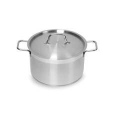 КАСТРЮЛЯ 5л нерж.тройное дно d=235 h=130, ИНДУКЦИЯ, серия Satin LUXSTAHL