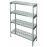 Стеллаж решетчатый 4-х уровневый С-4Р-0,65/1,2/1,6 (нержавейка)