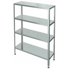 Стеллаж с 4-я сплошными полками С-4-0,6/0,95/1,8 Стеллаж с 4-я сплошными полками С-4-0,6/0,95/1,8