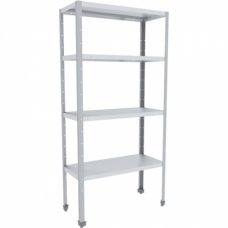 Стеллаж ЭКОНОМ СКК-14/4 ЭЦК-С 1400х400х18501870 мм полки нерж. каркас оцинк.
