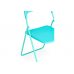 Пластиковый стул Fold складной blue