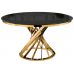 Стол Twist gold / black