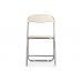 Стул на металлокаркасе Fold 1 складной beige / chrome