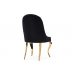 Стул на металлокаркасе Gustav black / gold Стул на металлокаркасе Gustav black / gold
