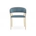 Стул на металлокаркасе Kamelia 1 light blue /gold