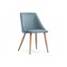 Стул на металлокаркасе Morgan light blue / wood Стул на металлокаркасе Morgan light blue / wood
