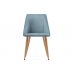 Стул на металлокаркасе Morgan light blue / wood Стул на металлокаркасе Morgan light blue / wood