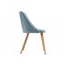 Стул на металлокаркасе Morgan light blue / wood Стул на металлокаркасе Morgan light blue / wood