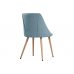 Стул на металлокаркасе Morgan light blue / wood Стул на металлокаркасе Morgan light blue / wood