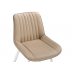 Стул на металлокаркасе Седа велюр бежевый / белый Стул на металлокаркасе Седа велюр бежевый / белый